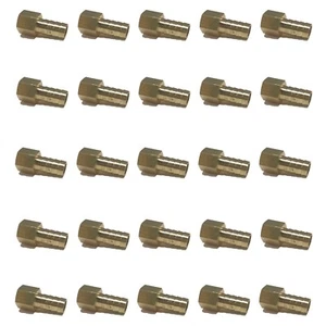 (25 Pack) 1/2 HOSE BARB X 3/8 FEMALE NPT Brass Pipe Fitting NPT WOG Fuel Air - Picture 1 of 6