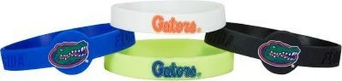 Florida Gators Silicone Bracelets 4 Pack Thin [NEW] NCAA Jewelry Bracelet Cover