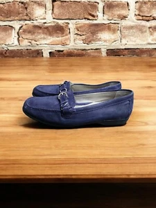 Rockport Purple Leather Suede Loafers Slip On Womans size 9.5 - Picture 1 of 7