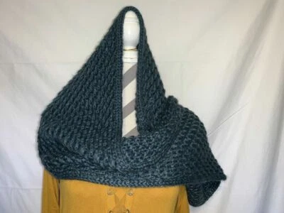 ¡NUEVO CON ETIQUETAS! Bufanda infinita BCBGeneration brillante "Stormy Sea" punto escondido ~12"x56" Foto 1 de 4