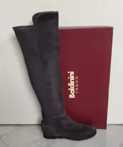 BALDININI TREND Damenstiefel Overknee Grau Wildleder Gr.39 NEU! - Bild 1 von 6
