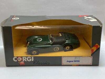 Corgi Classics Jaguar XK120 C370/1 Green Die Cast Model Car - Image 1 of 4