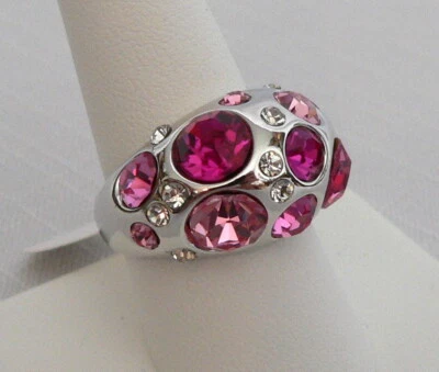 Anillo Park Lane "THINK PINK" Tonos de Cristales Austriacos Rosa ¡Bonito!  TALLA 5 Foto 1 de 4