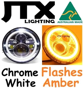 JTX LED CHROME Headlights White Ford Galaxy Thunderbird Mercury flashes AMBER - Bild 1 von 12