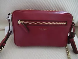 Bolso de vuelo cruzado Coach Legacy Deep Port nuevo con etiquetas - 25362 $228 - Imagen 1 de 11