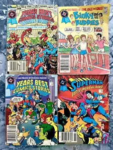Lot 4 Vintage Best Blue Ribbon Digest COMIC 1981-84 BATMAN/SUPERMAN TEEN TITANS - Picture 1 of 18