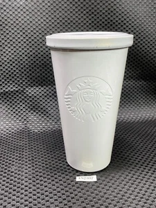 Vaso Starbucks 2014 blanco perla 16 oz con tapa sin paja IN7317T - Imagen 1 de 6