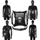 Stylish Gearduke Ladies' Single-shoulder Crossbody Bag With Skull Print Black