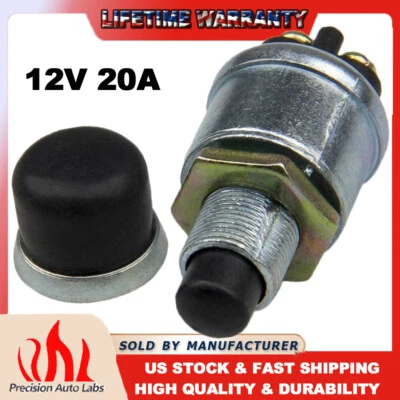 Interruptor de barco de carro 12V Top 20A à prova d'água botão buzina motor partida arranque EUA - Imagem 1 de 4