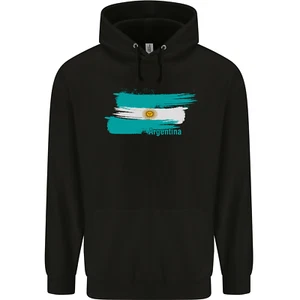 Argentina Football Distressed Flag Childrens Kids Hoodie - Picture 1 of 3