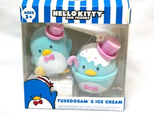 Hello Kitty & Friends TuxedoSam & Ice Cream by Sanrio flocked figures Opened Box - Picture 1 of 11