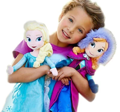 3Pcs Disney Frozen Elsa&Anna Princess Stuffed Plush Doll Christmas Toy Gift 40cm