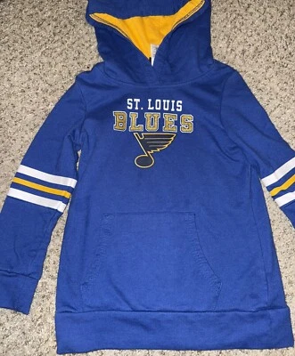 Sudadera azul NHL ST Louis para niñas talla XS 4-5 Foto 1 de 4