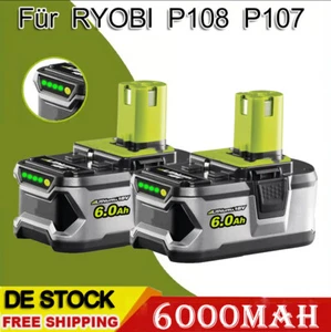 For Ryobi 18V Battery 6.0AH 12Ah Battery One Plus Lithium RB18L40 P108 P104 Battery - Picture 1 of 50