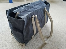*New* Breast Pump Large Odessa Tote Bag Pockets Comfy Handles Gray Fully Lined