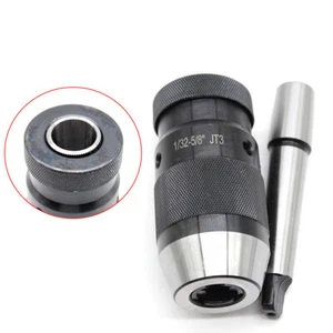 Drill Press Keyless Chuck - 1/32-5/8" JT3 MT2 Jacob Taper High Carbon Steel Sale - Picture 1 of 10