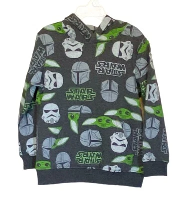 Sudadera con capucha estampada Star Wars: Grogu para niños talla 5 nueva con etiquetas Foto 1 de 4