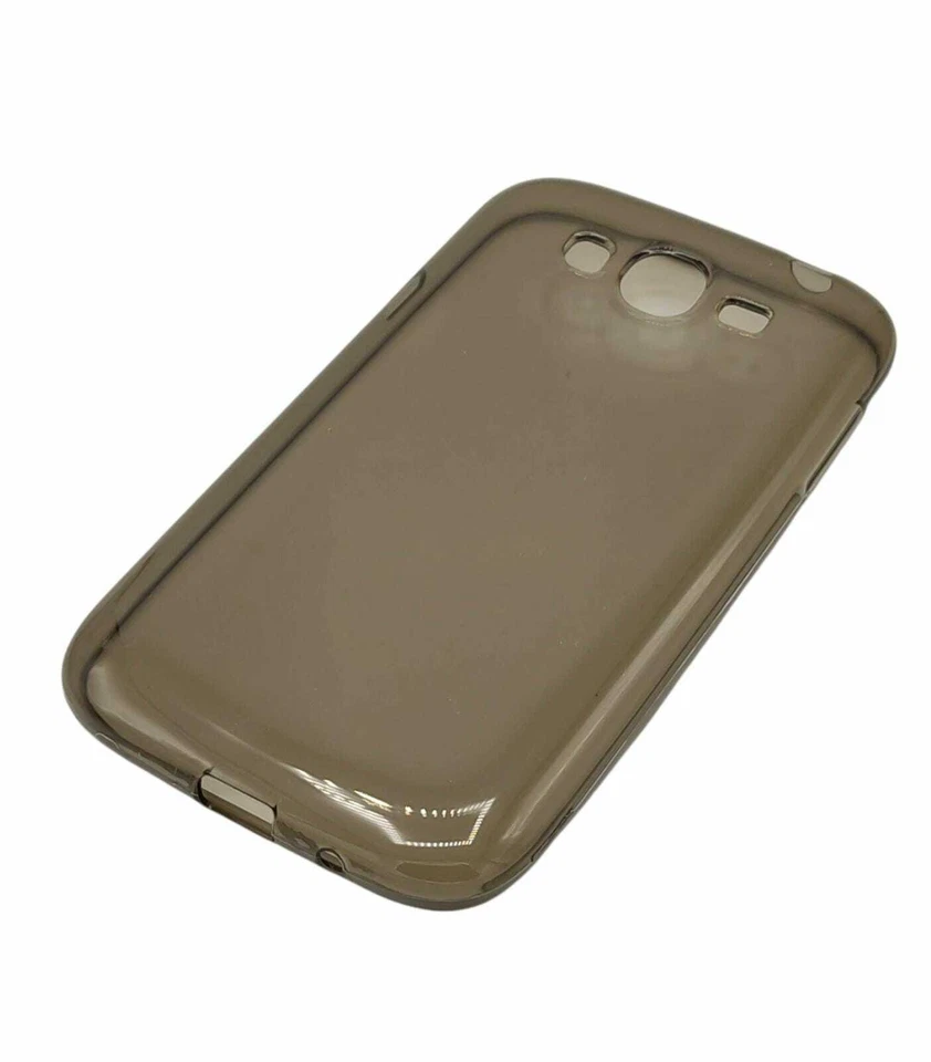 Cover TPU Trasparente Nero Fumè per Samsung Galaxy Grand Neo I9060 Anti-Impronta - Immagine 1 di 1