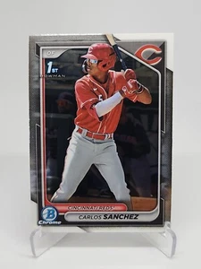 2024 Bowman Base Chrome Prospect #BCP-25 Carlos Sanchez  - Cincinnati Reds - Picture 1 of 1