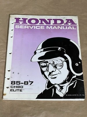 Honda Elite 80 CH80 1985-1987 Scooter Oficial Tienda Servicio Manual de Reparación Foto 1 de 4