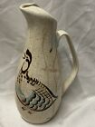 Vintage Red Wing Pitcher Quail Design 11 1/2" tall