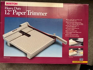 Boston 12" Trimmer #2612 Papierschneider grau strapazierfähig Kunsthandwerk in Box - Bild 1 von 2