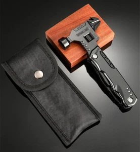 Multifunctional Stainless Steel Claw Hammer Tool With Nylon Sheath Multi Tool - Picture 1 of 22