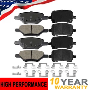 Front Rear Ceramic Brake Pads for Chevy Cobalt Malibu Pontiac G5 G6 Saturn Aura - Picture 1 of 6