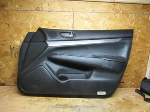 2009-2013 Infiniti G37 Sedan Front Right Pass. Side Interior Door Panel Black - Picture 1 of 9
