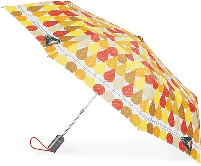 Charles/Charley Harper totes-Isotoner Pop-up Umbrella Octoberama - Image 1 of 3