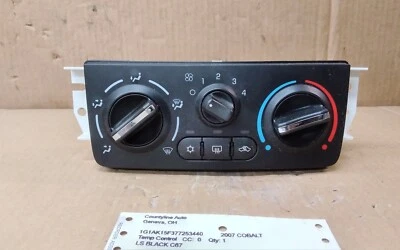 Chevrolet Cobalt LS 2007 control de temperatura negro (opt C67)   Foto 1 de 4