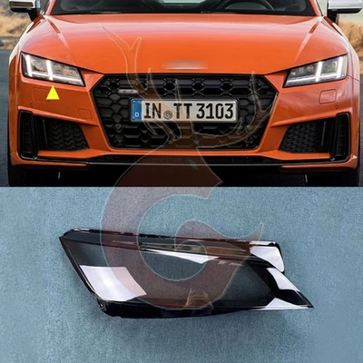 For Audi TT TT RS TTS 2016-2022 RH Side Headlight Clear Lens Shell w/Seal Glue - Image 1 of 4