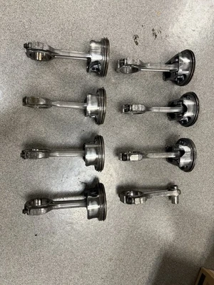 Varillas de conexión de titanio Corvette C6 Z06 LS7 7,0 L con pistones OEM GM DAÑADAS Foto 1 de 4