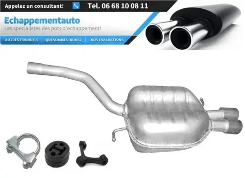 VW Passat B6 2.0 TDI (2005–2010) silencieux arrière échappement homologué E - Photo 1/1