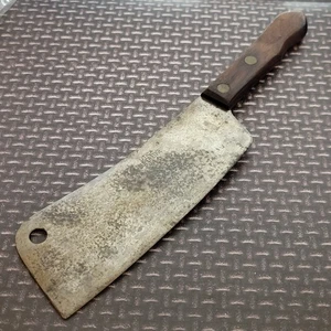 Vintage Utica Superedge Meat Cleaver Made In USA - Picture 1 of 7