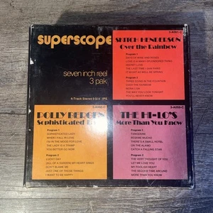 Superscope 7” Reel To Reel 3 Pack Skitch Henderson Polly Bergen The Hi-Lo’s New! - Picture 1 of 4
