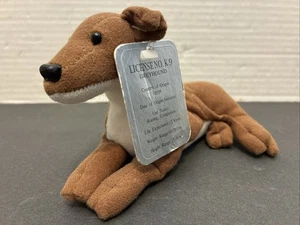 Gebraucht/Gebraucht*Stuffins Windhund Sitzsack Plüsch/Stoffhund mit Etikett*7 Zoll lang - Bild 1 von 6