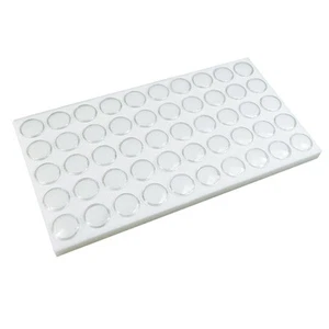 Edelstein Gläser 50 kleine Größe - weiße Schale Schaumstoffplatte (14,5" x 7,8" x 0,75") - Edelstein... - Bild 1 von 3