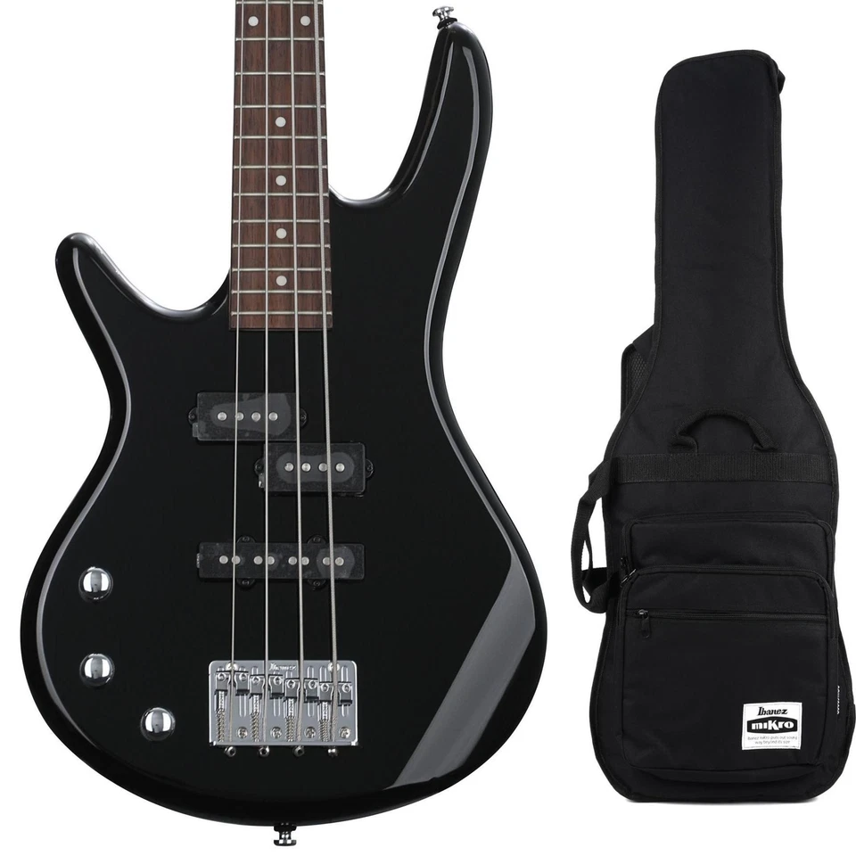 Ibanez miKro GSRM20 Left-handed Bass Guitar and Gig Bag - Black - Image 1 of 1