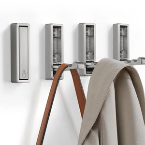 Folding Wall Hook, 4Pcs Foldable Coat Hooks Mounted, Heavy Duty Zinc Alloy No... - Picture 1 of 9