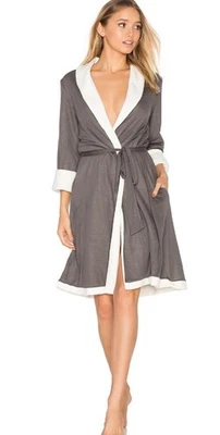 Roupão clássico feminino Eberjey Alpine Chic, pequeno - Imagem 1 de 3