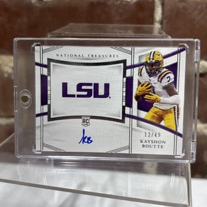 Kayshon Boutte 2022 National Treasures Collegiate - Rookie Auto RC /49 - Picture 1 of 5