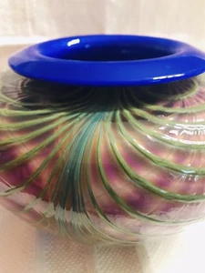 David Lotton Kunstglas Vase signiert - Bild 1 von 22