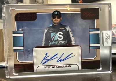 2025 Panini Turn Four Racing Kyle Weatherman Center Stage Red Autograph /15 - Image 1 of 3