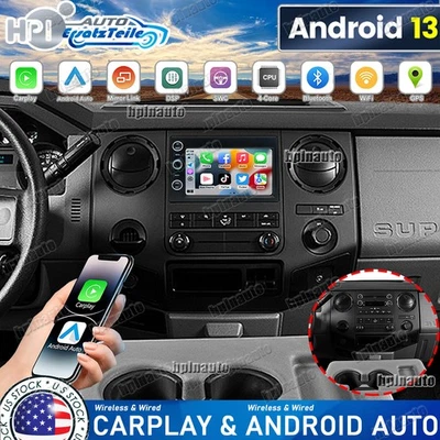 For 2006-2014 Ford F-250 F-350 Super Duty 7" Carplay Android 13 Stereo Radio GPS - Image 1 of 4