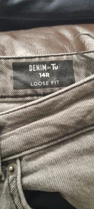 TU Denim Jeans Size 14 R Loose Fit - Picture 1 of 6