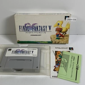 SNES Final Fantasy V 5 Boxed Working NTSC-J Japan 2504-036 - Picture 1 of 7