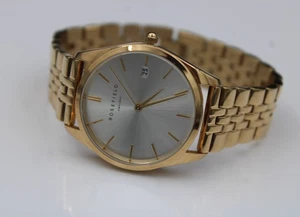 Rosefield Uhr Damenuhr Frauenuhr Quarzuhr Analoguhr Datumsanzeige Goldfarben - Bild 1 von 13