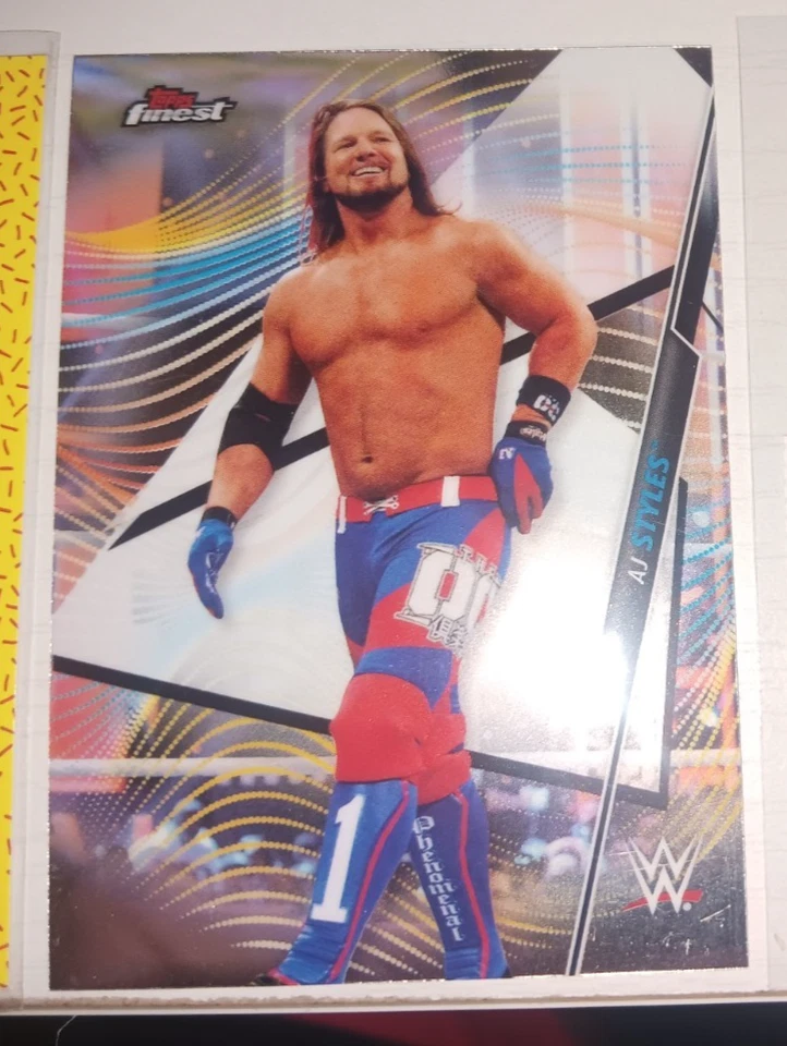 2020 Topps Finest WWE - AJ Styles #34 - Image 1 of 1