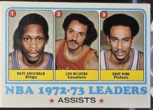 1973-74 Topps Assists Leaders Archibald/Wilkens/Bing #158 EX - Bild 1 von 2